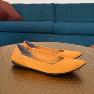 Rothy's Vibrant Orange Flats